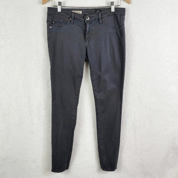 Ag Adriano Goldschmied Denim - Ag Adriano Goldschmied Legging Women 27 Dark Grey Super Skinny Fit Made in USA